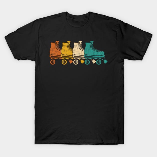 Vintage Roller Skating T-Shirt by BlendedArt